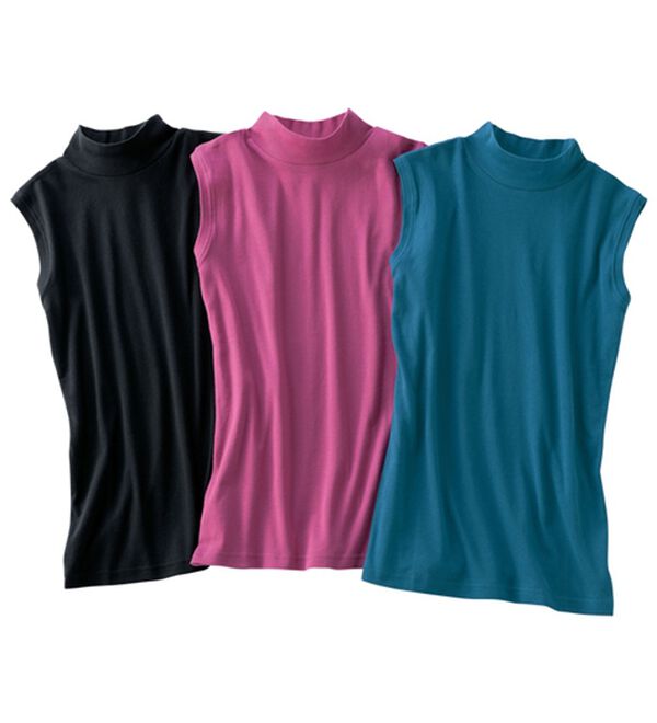 LAVIENNE（ラヴィエンヌ）の「【６色組】綿１００％着回し最適ハイネック（肌着・インナーウェア）」｜詳細画像