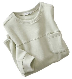 ルフラン（ルフラン）の「＜ｆｕ－ｕ＞綿１００％天然染めプルオーバー（カットソー）」｜セージ