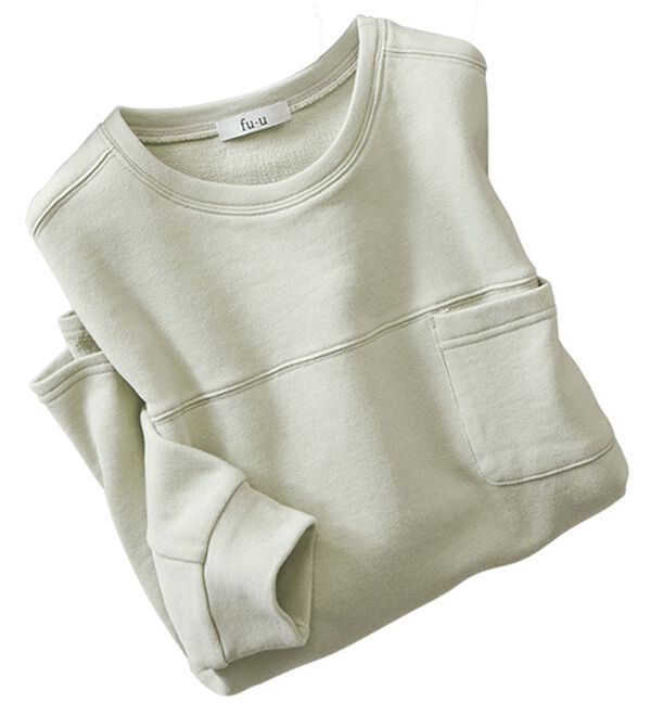 ルフラン（ルフラン）の「＜ｆｕ－ｕ＞綿１００％天然染めプルオーバー（カットソー）」｜セージ