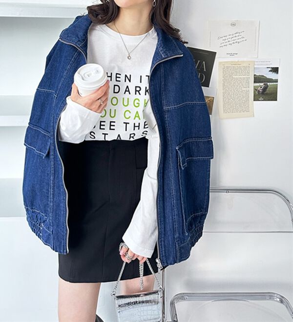 GeeRA（ジーラ）の「綿１００％アソートロゴロングＴｅｅ（カットソー）」｜詳細画像