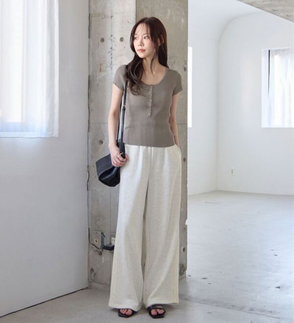 CHAN ME（チャンミ）の「ダブルレーススウェットパンツ（フルレングスパンツ）」｜詳細画像