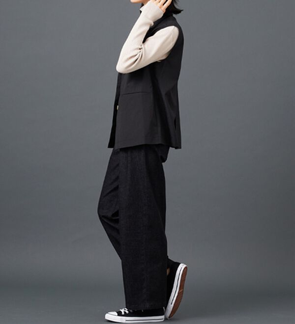 BELLUNA（ベルーナ）の「シアー素材ポケット付テーラードジレ（ジレ）」｜詳細画像