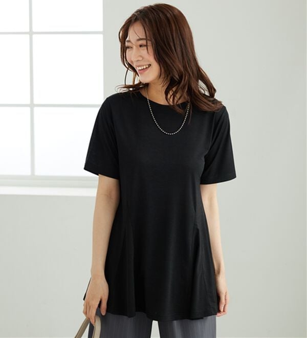 BELLUNA（ベルーナ）の「冷感フレアーシルエットチュニック（チュニック）」｜詳細画像