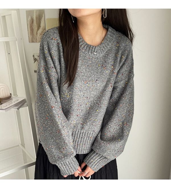 GeeRA（ジーラ）の「カラーネッププルオーバー（ニット・セーター）」｜詳細画像