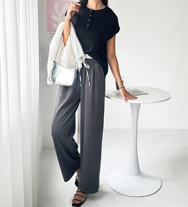 GeeRA（ジーラ）の「綿１００％前後２ＷＡＹシルケットフレンチスリーブカットソー（Tシャツ）」｜詳細画像