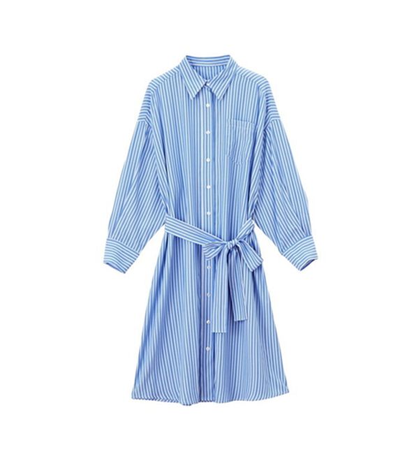 ミディ丈シャツワンピース - ベルーナ【公式】 