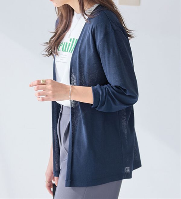 Viola e Viola（ヴィオラ エ ヴィオラ）の「【選べる丈】こなれカーデ（その他カーディガン）」｜詳細画像