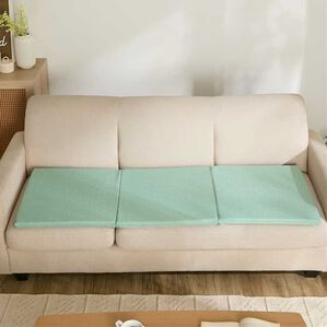 iellio（イエリオ）の「カバーが洗える高反発ウレタン仕様ソファパッド＜クッション・長座布団・ごろ寝マット・滑りにくい加工＞（ソファパッド）」｜グリーン