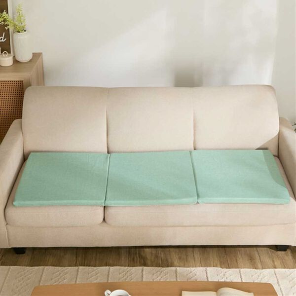 iellio（イエリオ）の「カバーが洗える高反発ウレタン仕様ソファパッド＜クッション・長座布団・ごろ寝マット・滑りにくい加工＞（ソファパッド）」｜グリーン