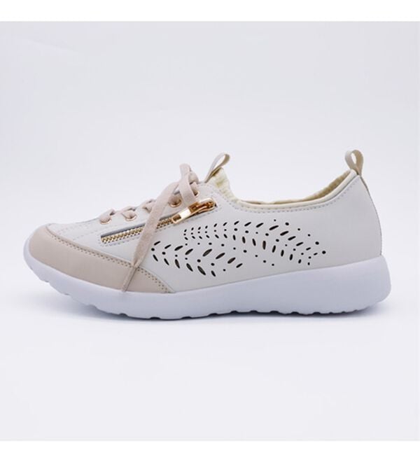 BELLUNA（ベルーナ）の「＜ＥＤＷＩＮ＞牛床革のびる履き口スニーカー（スニーカー）」｜詳細画像