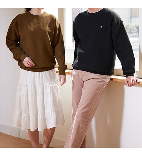 「＜アーノルド　パーマー＞立体編みレイヤードセーター（メンズニット・セーター）」｜詳細画像