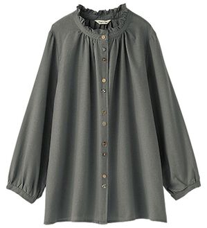 BELLUNA（ベルーナ）の「ビエラ素材フリルデザインブラウス（ブラウス）」｜詳細画像