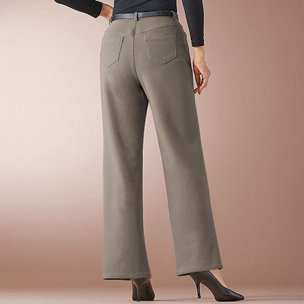 BELLUNA（ベルーナ）の「ハイテンションカルゼ素材美脚パンツ（セミワイド）（ワイドパンツ・ガウチョ）」｜詳細画像