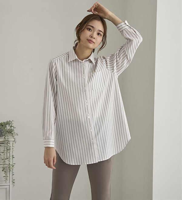 BELLUNA（ベルーナ）の「アイロンいらずの形態安定シャツ（シャツ）」｜詳細画像