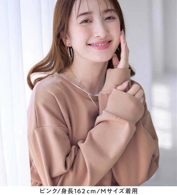 alotta（アロッタ）の「サイドジップあったか裏起毛プルオーバー（トレーナー・スウェット）」｜詳細画像