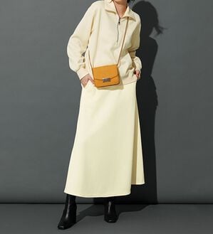 RANAN（ラナン）の「＜ＨＩＧＨ　ＳＰＥＣ＞毛玉になりにくい！ジップデザインセットアップ（セットアップ）」｜アイボリー