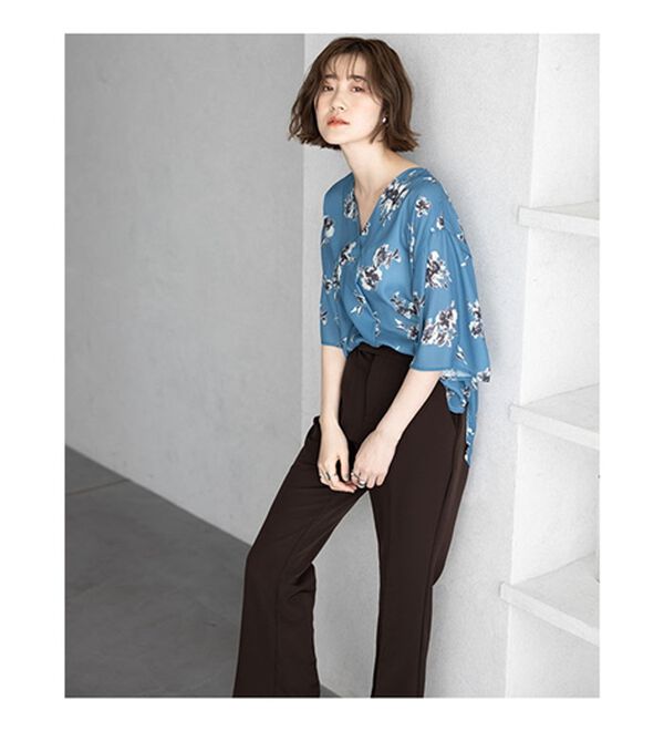 GeeRA（ジーラ）の「花柄フレアースリーブブラウス（ブラウス）」｜詳細画像