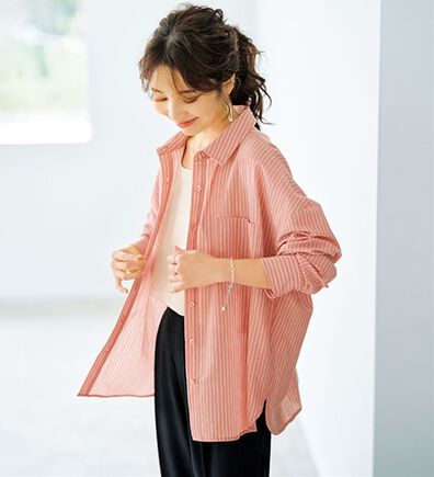 BELLUNA（ベルーナ）の「【快適Ｌａｂ．】シワになりにくい！バックシャーリングデザインシャツ（シャツ）」