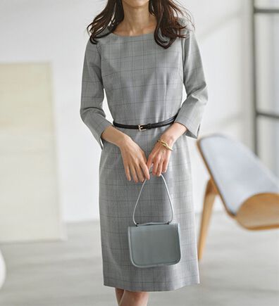 RANAN（ラナン）の「洗える！ベルト付タイトワンピース（その他ワンピース）」