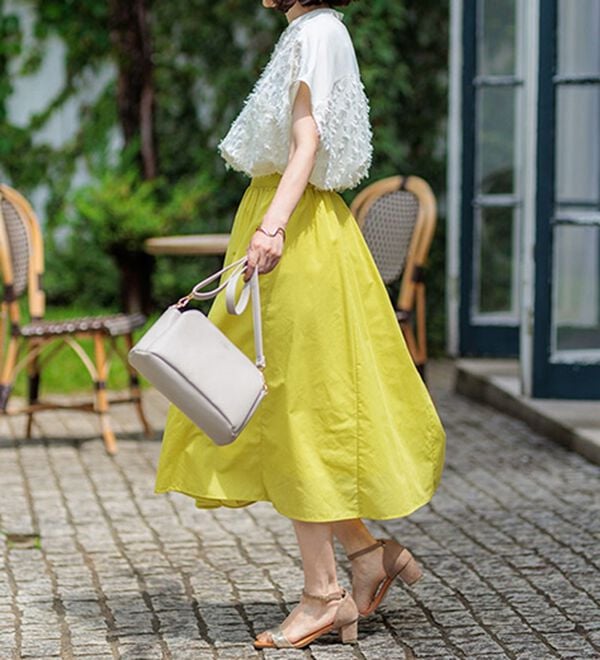 BELLUNA（ベルーナ）の「ふんわり切替フレアースカート（ロングスカート）」｜詳細画像