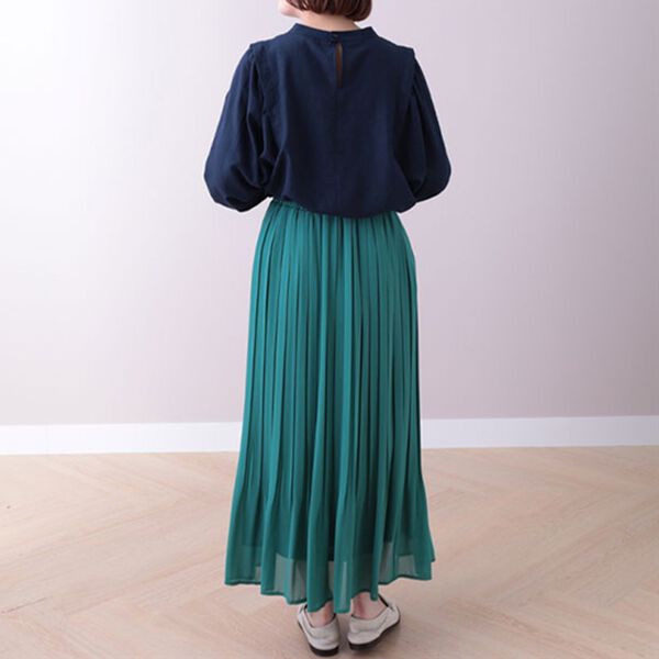 BELLUNA（ベルーナ）の「ビンテージ素材肩タックデザインブラウス（ブラウス）」｜詳細画像