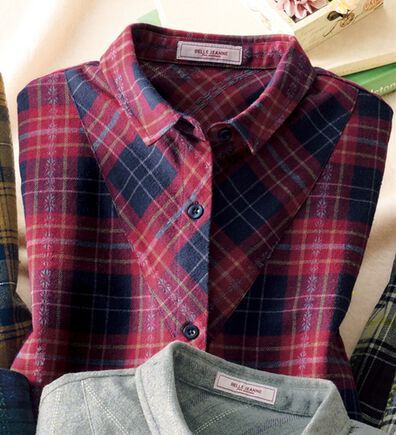 ルフラン（ルフラン）の「選べる♪綿１００％ドビー織ブラウス（ブラウス）」