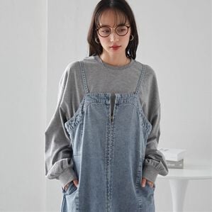 RANAN（ラナン）の「多機能ベーシックオーバーサイズ長袖Tシャツ（Tシャツ）」｜グレー