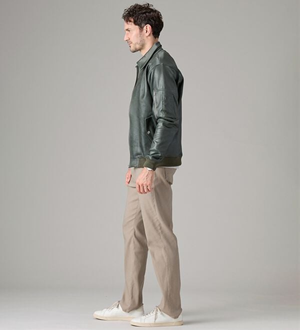 「＜コムルヴァン・オム＞フェイクレザージャケット（メンズジャケット）」｜詳細画像