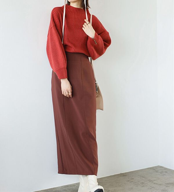 GeeRA（ジーラ）の「袖ボタンボトルネックリブニット（ニット・セーター）」｜詳細画像