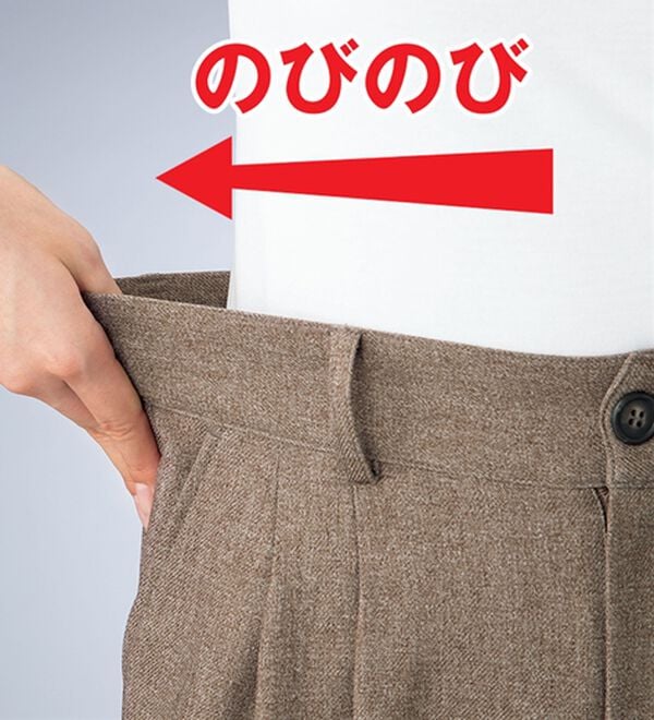 ルフラン（ルフラン）の「こ綺麗でこなれたウールライクパンツ（フルレングスパンツ）」｜詳細画像