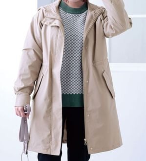 BELLUNA（ベルーナ）の「防風はっ水ロング丈マウンテンパーカー（ロングコート）」｜詳細画像