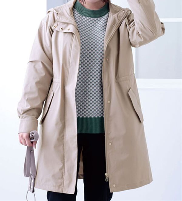 BELLUNA（ベルーナ）の「防風はっ水ロング丈マウンテンパーカー（ロングコート）」｜詳細画像