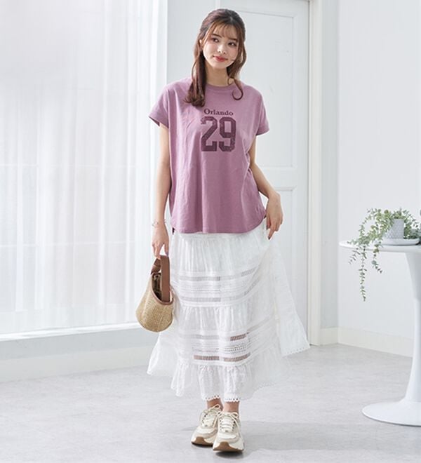 BELLUNA（ベルーナ）の「ひんやリッチコットン大人のゆったりドルマンＴシャツ（カットソー）」｜詳細画像