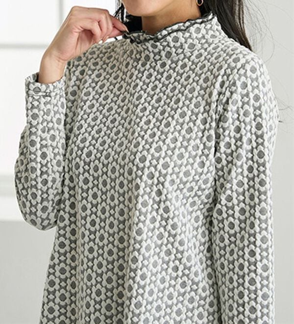 BELLUNA（ベルーナ）の「華やかふくれジャカードチュニック（チュニック）」｜詳細画像