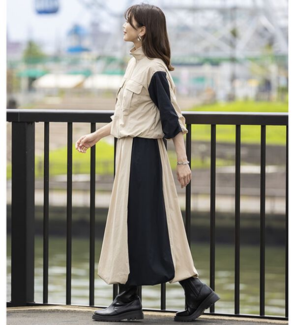 BELLUNA（ベルーナ）の「はっ水！ナイロンバルーンジャケット（ブルゾン）」｜詳細画像