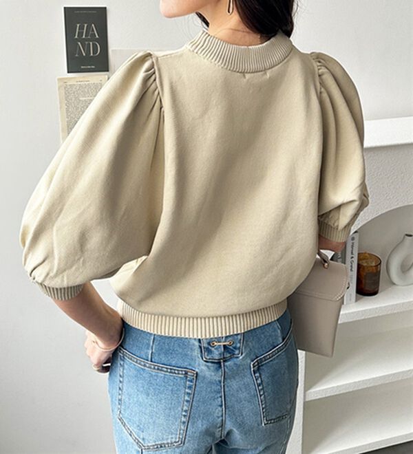 GeeRA（ジーラ）の「パフスリーブニットプルオーバー（ニット・セーター）」｜詳細画像