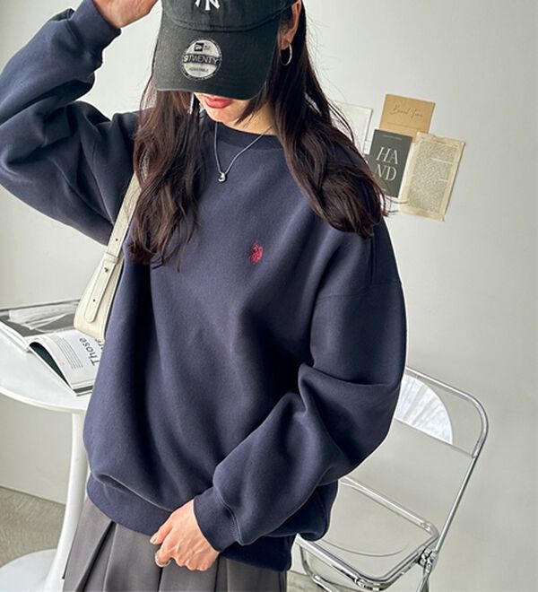 GeeRA（ジーラ）の「【U.S. POLO ASSN.】表ピーチ裏起毛スウェット（トレーナー・スウェット）」｜詳細画像