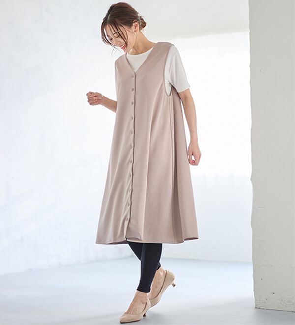 LAVIENNE（ラヴィエンヌ）の「選べる丈がうれしい綿１００％スパッツ（肌着・インナーウェア）」｜詳細画像