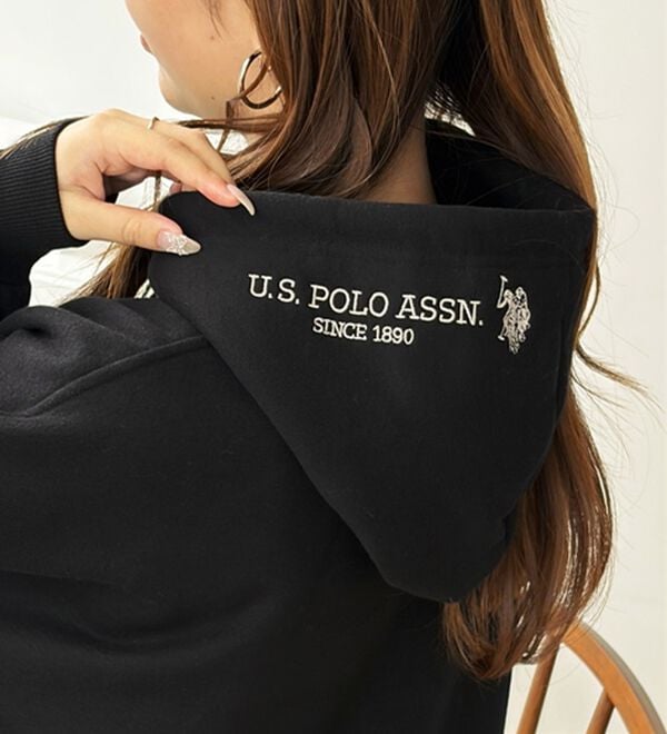 GeeRA（ジーラ）の「【U.S. POLO ASSN.】選べる２丈！フード刺繍裏起毛パーカー（パーカー）」｜詳細画像