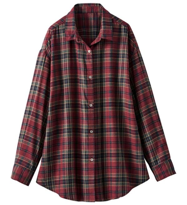 BELLUNA（ベルーナ）の「ゆったり快適チェック柄シャツチュニック（チュニック）」｜詳細画像