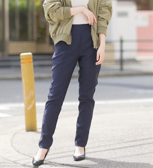 A HAPPY MARILYN（アハッピーマリリン）の「【Ｍ～８Ｌ】楽ちん暖かスキニーパンツ（スリム・スキニーパンツ）」｜詳細画像