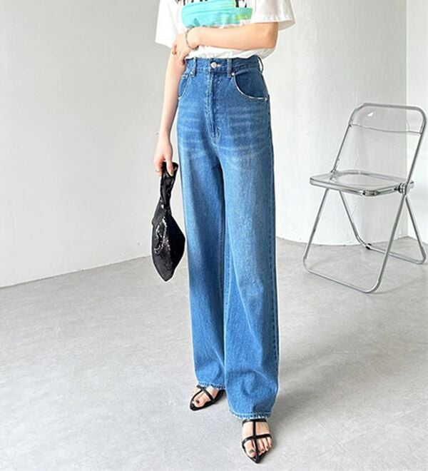 ハイウエストストレートデニム - ベルーナ【公式】