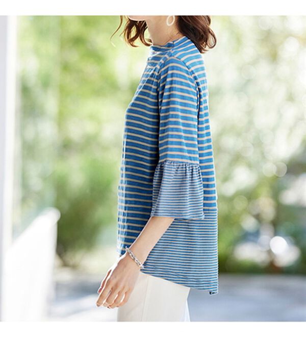 BELLUNA（ベルーナ）の「ボーダー切替プルオーバー（カットソー）」｜詳細画像