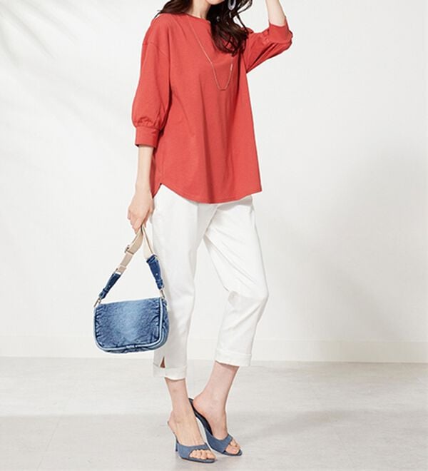 BELLUNA（ベルーナ）の「ひんやり！綿１００％キシリトールプリントチュニック（チュニック）」｜詳細画像