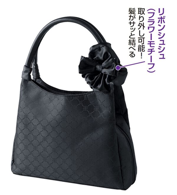 「大きく開くフォーマルジャカードバッグ（その他バッグ）」｜詳細画像