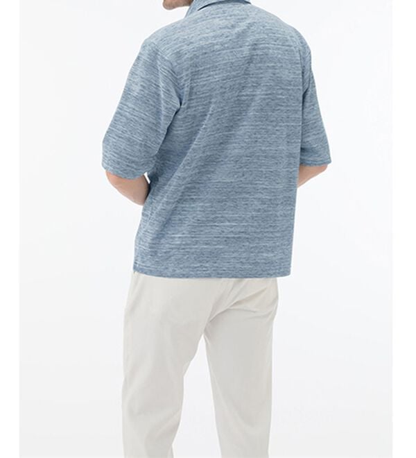 「＜コムルヴァン・オム＞大人のメランジ鹿の子ポロシャツ（メンズポロシャツ）」｜詳細画像