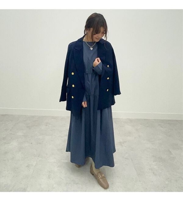 BELLUNA（ベルーナ）の「ウエストギャザーゆったりワンピース（その他ワンピース）」｜詳細画像