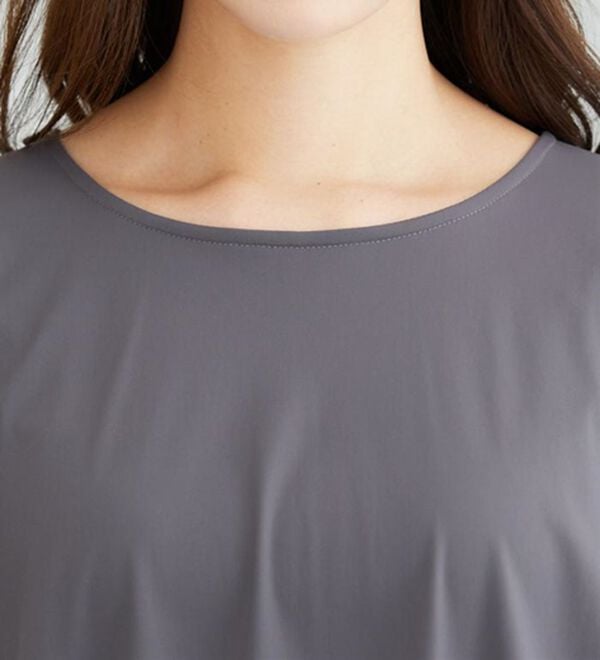 BELLUNA（ベルーナ）の「ヒンヤリ爽快！裾ギャザープルオーバー（カットソー）」｜詳細画像