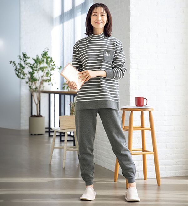 ルフラン（ルフラン）の「【２着組】寒がりさんの為のあったか裏起毛パジャマ（パジャマ・ルームウェア）」｜詳細画像