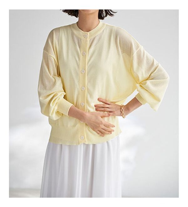 BELLUNA（ベルーナ）の「ヒンヤリ冷感！ゆったりカーディガン（ニットカーディガン）」｜詳細画像